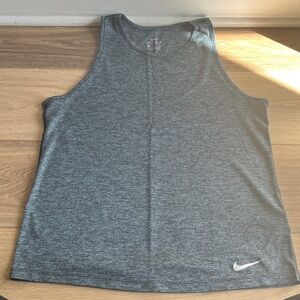 Nike Heather Gray / Charcoal Athletic Tank - Small
